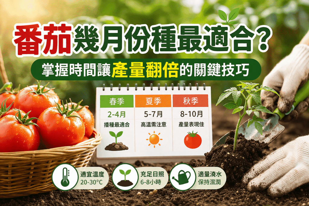 番茄幾月份種最適合?|很多人番茄種不活,其實一開始月份就錯了!最佳種植時間公開 番茄幾月份種最適合? compressed (1)