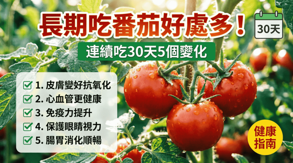 長期吃番茄有什麼好處?連續吃30天可能出現5個健康變化 長期吃番茄有什麼好處?