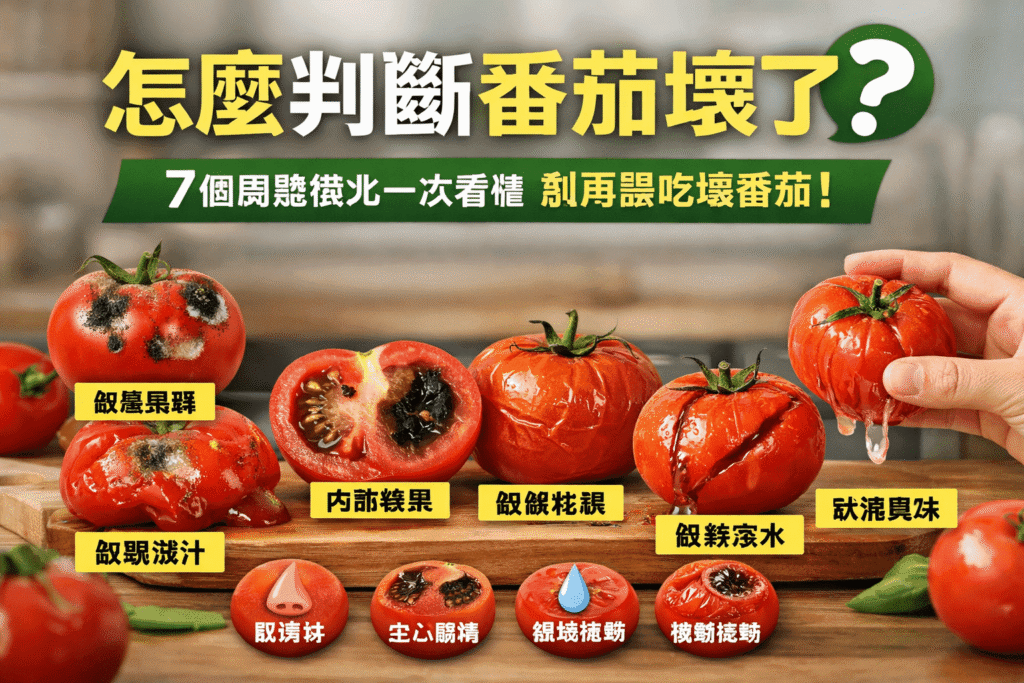 怎麼判斷番茄壞了?7個關鍵徵兆一次看懂,別再誤吃壞番茄! 4.17怎麼判斷番茄壞了? compressed compressed