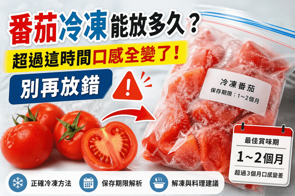 番茄冷凍能放多久?超過這時間口感全變了!別再放錯 4.22番茄冷凍能放多久? compressed compressed